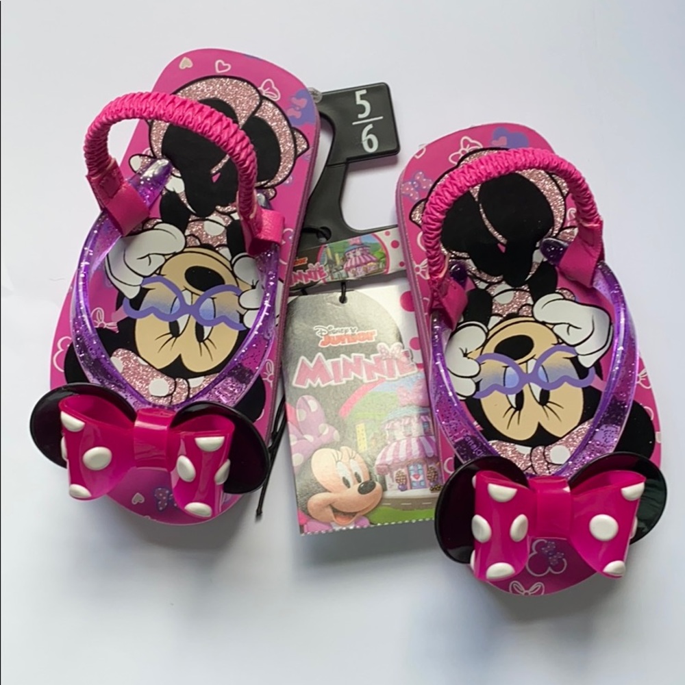Minnie Mouse Sandals New With Tags 5/6 Toddler